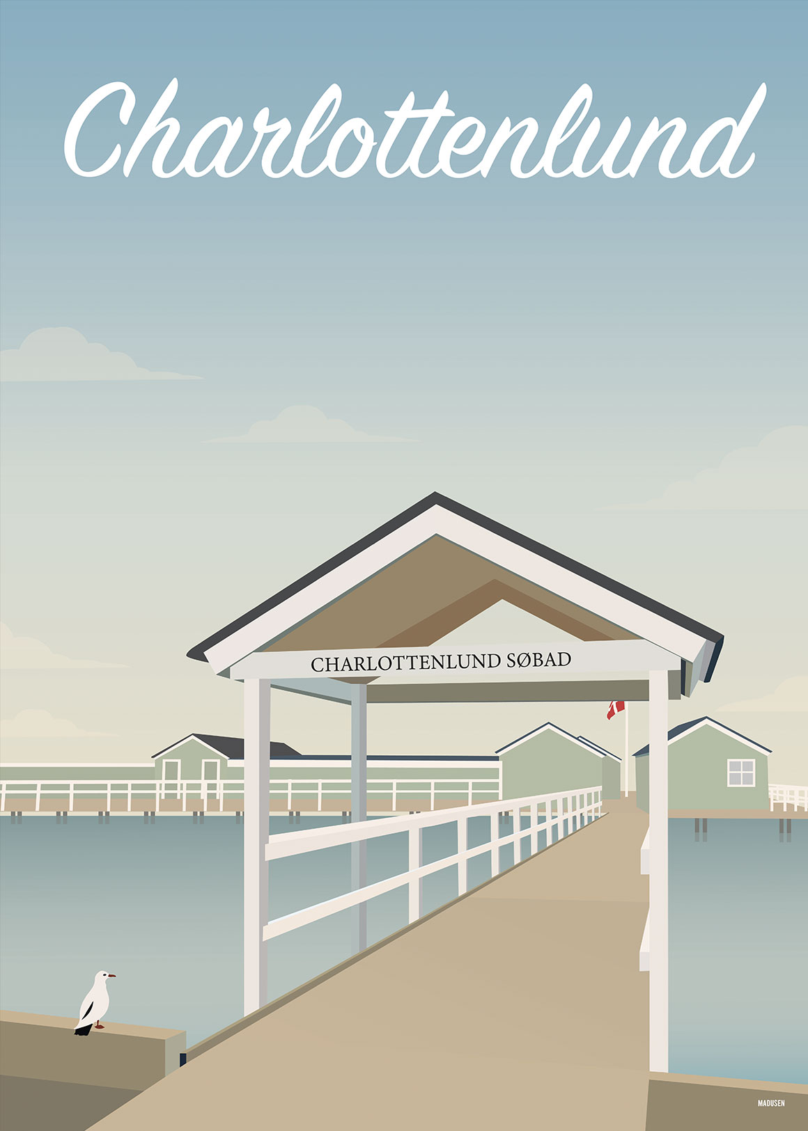 Charlottenlund Søbad Plakat