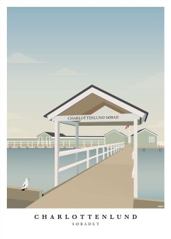 Charlottenlund Søbad Plakat