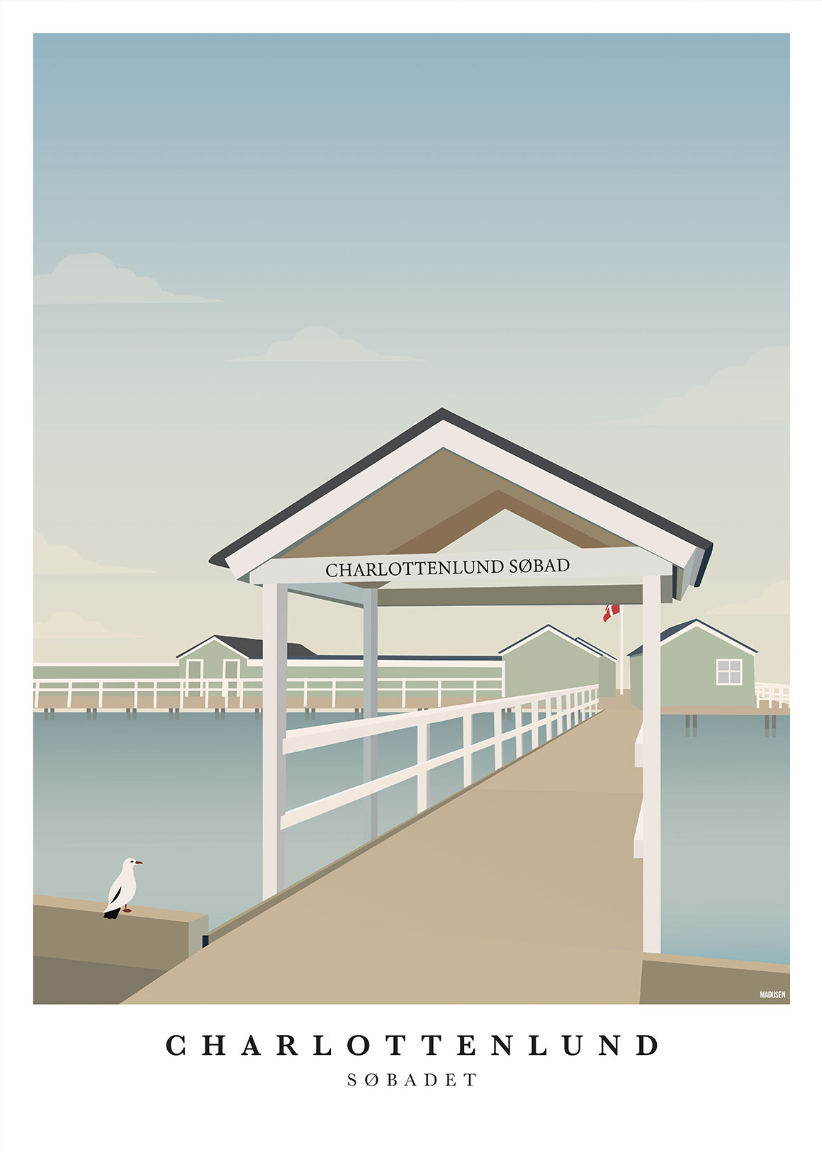 Charlottenlund Søbad Plakat