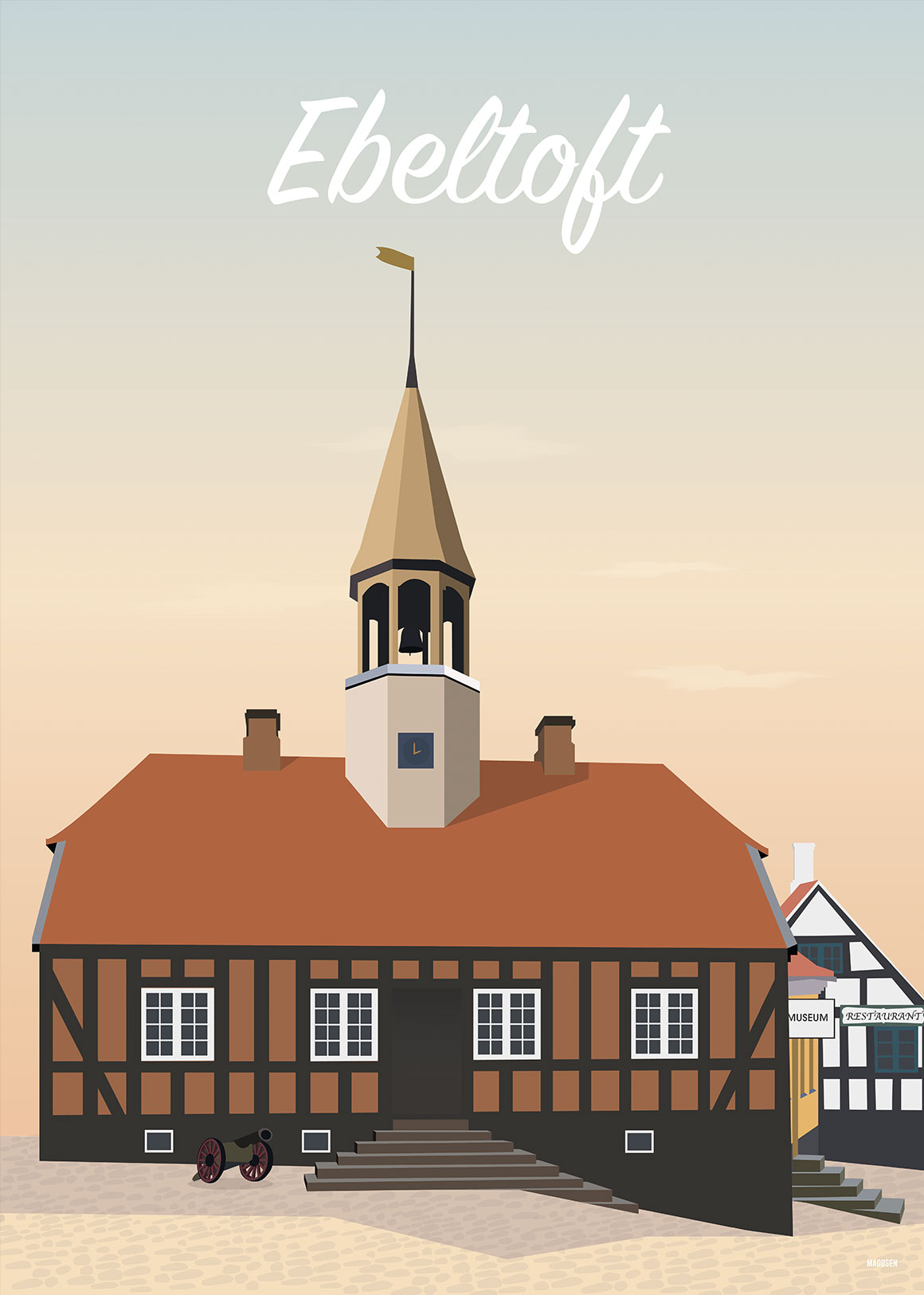 Ebeltoft Det Gamle Rådhus Plakat
