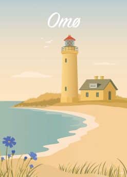Omø Fyr Plakat