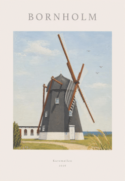 Bornholm Kuremøllen Plakat