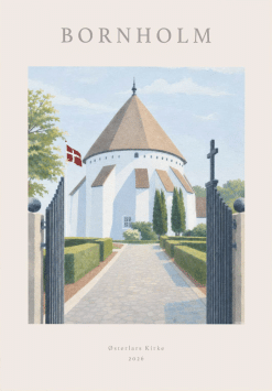 Bornholm Østerlars Kirke Plakat