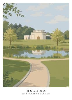 Holbæk Naturkirkegården Margrethe Kapellet Plakat