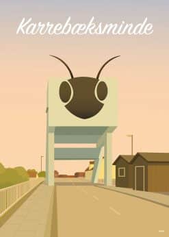 Karrebæksminde Græshoppebroen Plakat