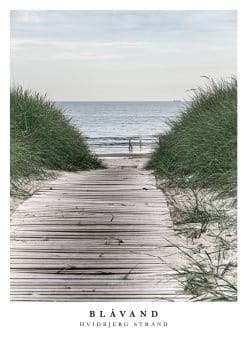 Blåvand Hvidbjerg Strand Plakat