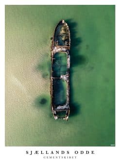 Sjællands Odde Cementskibet Drone Plakat
