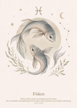 Stjernetegn Fisken Plakat