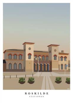 Roskilde Station Plakat